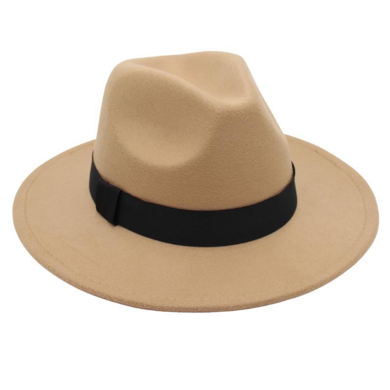 Shanghai Fedora Hat Tie-Dye Top Hat Jazz Hat Men And Women Felt Hat Temperament Woolen Hat Trend