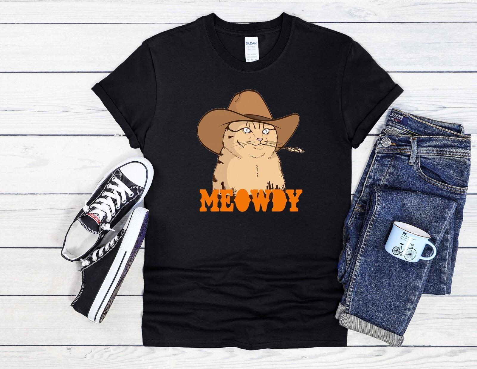 

26 Meowdy Cowboy Cat Sunset Cool Men Women Unisex T Shirt Hoodie Baseball 3101 Unisex T-Shirt XL
