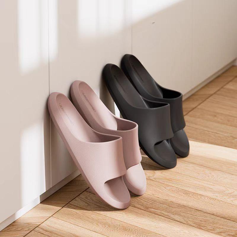 Sandals Male Eva Leather Grain Step On Shit Feeling Female Home with Non-slip Bathroom Smelly Feet Home Indoor Summer Bath 2025