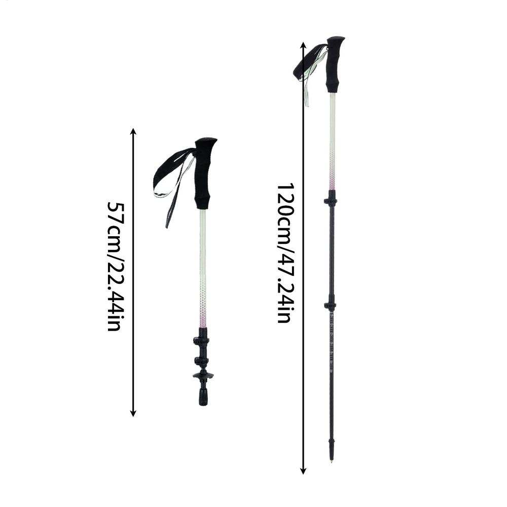 

Walking Poles 3-section Trekking Poles for Hiking Adjustable Mountaineering Safety Gear for Youth Women Men Friends Family