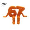 One-piece Integrated Molding Figure 3D Printed Movable Joint Number 6 & 7 Figurine Ornaments, Desktop Art Sculpture, Decorative Ornament Digit Statue,