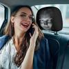 Breathable Car Seat Protector 2Pcs Universal Headrest Covers, Horror Pattern Protector, Durable Polyester Cover Stretchy Interior Accessories for All