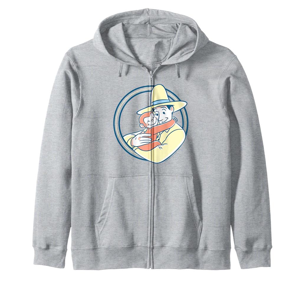 Curious George Man In the Yellow Hat Hug Zip Hoodie