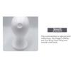 Schuim pruik hoofd model paspop dummy's pruik bril hoed display stand rek haarstukje stand houder vrouwelijk hoofd model pruik display