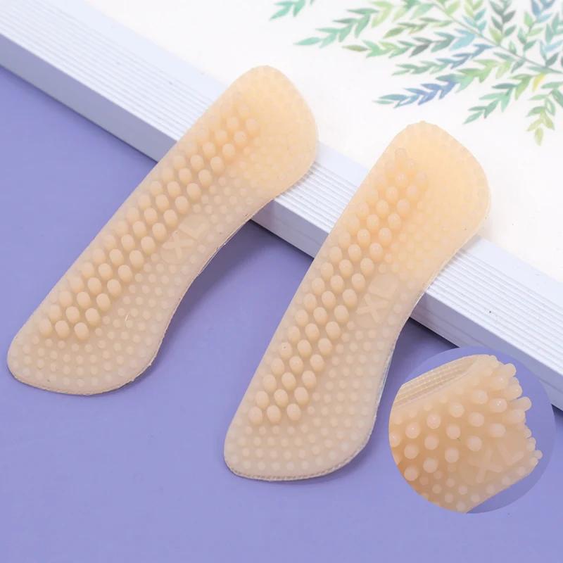Upgrade Silicone Heel Stickers Heels Grips for Women Men Anti Slip Heel Cushions Non-Slip Inserts Pads Foot Heel Care Protector