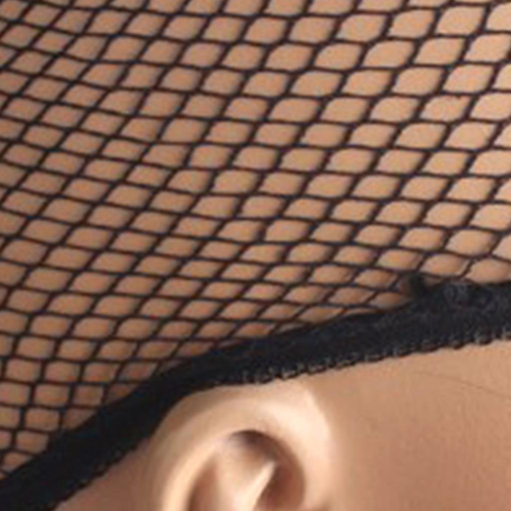 Wig Caps Nylon Stretchable Breathable Dome Mesh Net Wig Cap For Cosplay Dress Up Black