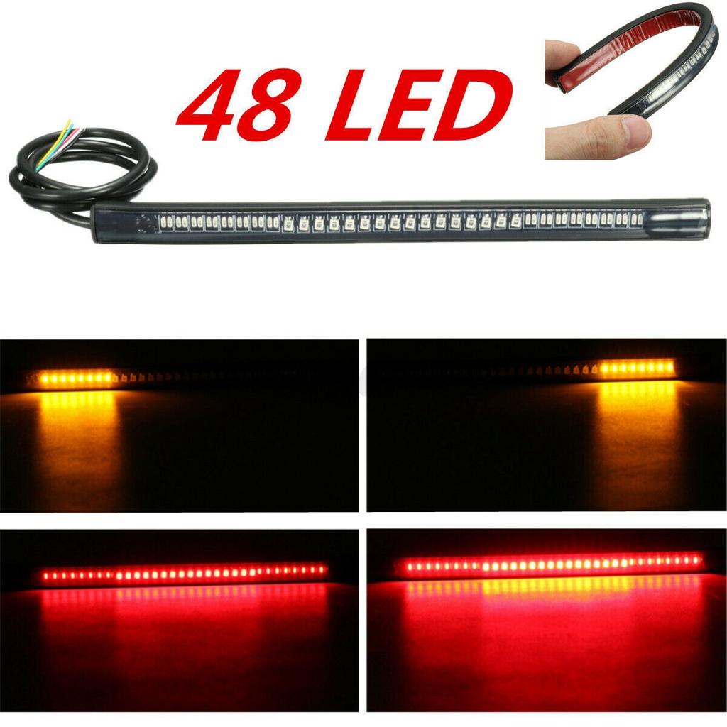 Accessories 48LED Light Strip Brake Stop Flexible Motorcycle