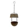 Rusty Red Hanging Bird Feeder Rainproof Water Feeding Station Creative Bird House Feeder  Yard