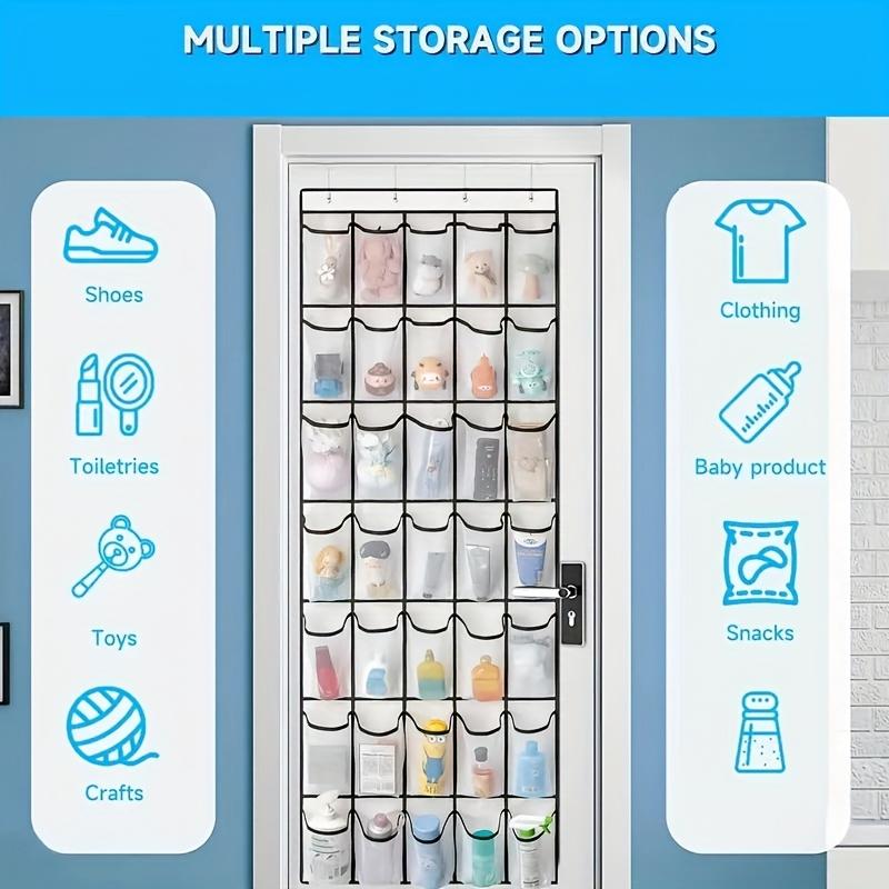 1pc Multi-functional Shoe Storage Bag Behind The Door Household Wall Hanging Sundry Storage Bag Hanging Shoes