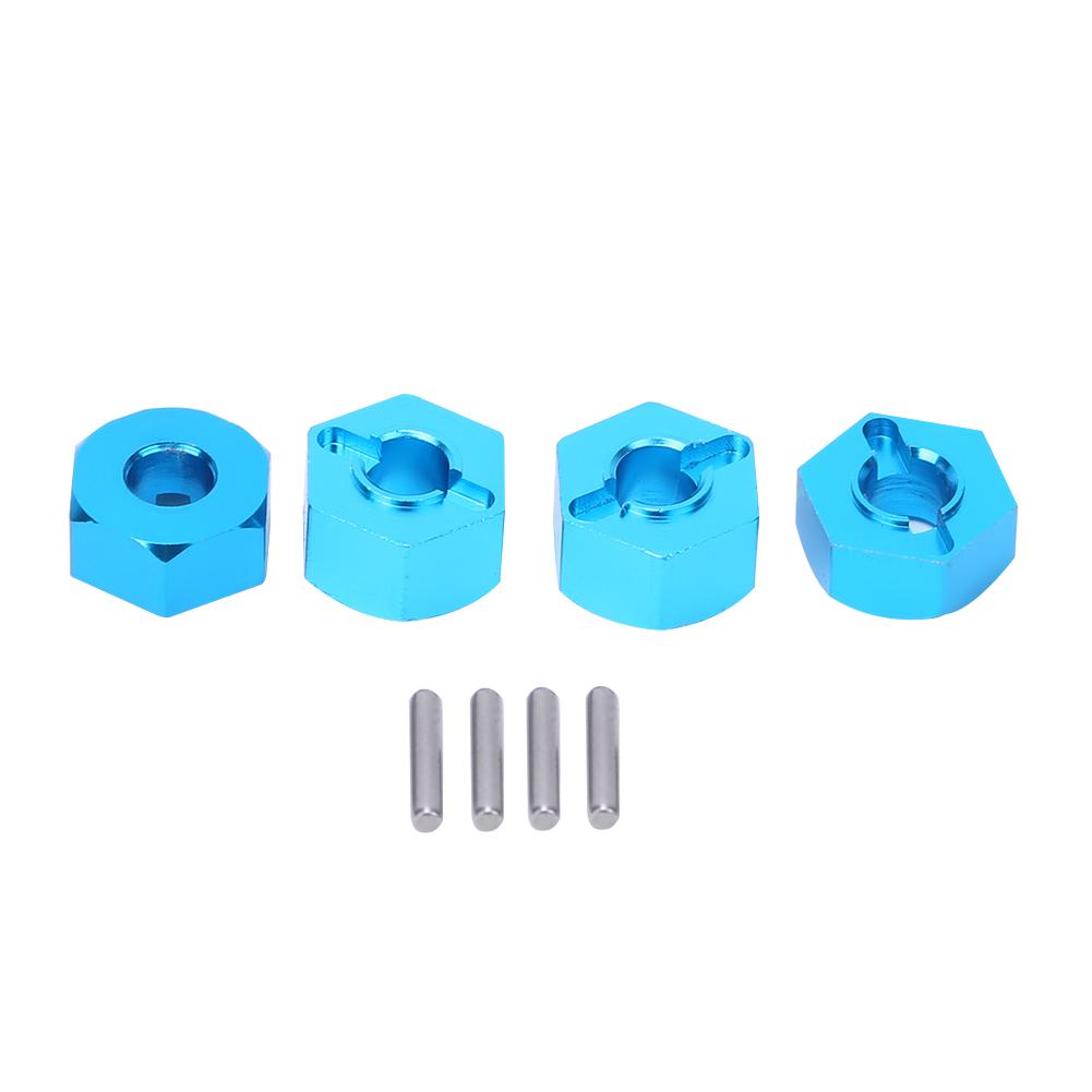 Aluminum Alloy RC Hex Mount Coupler Accessory Fit for ECX 2WD 1 10 RC Hobby CarBlue