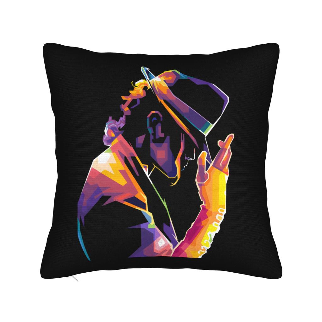 Mj King Of Pop Square Pillow Case Polyester Decorative Pillow Pillowcover Home Decor