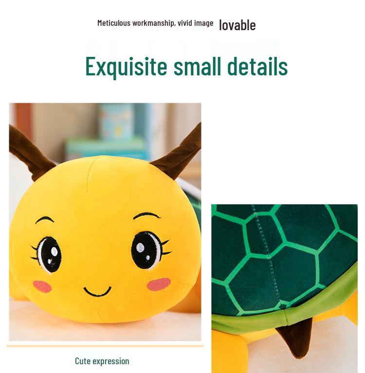 TC Cute Turtle Plush Pillow - Super Soft New Year Gift for Girls