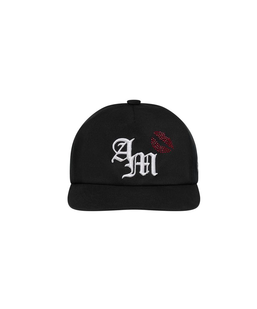 AMOU Am Kiss Mark 5Pannel Cap Black