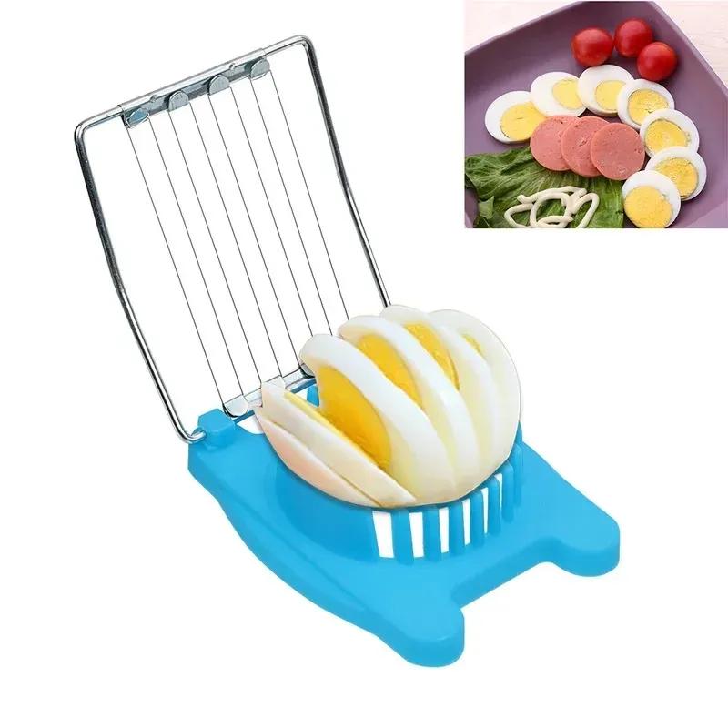 Multifunction High Quality Kitchen Cut Egg Slicer Sectioner Cutter Mold Flower Edges New Egg Shaper Kitchen Accessories 3 Colors