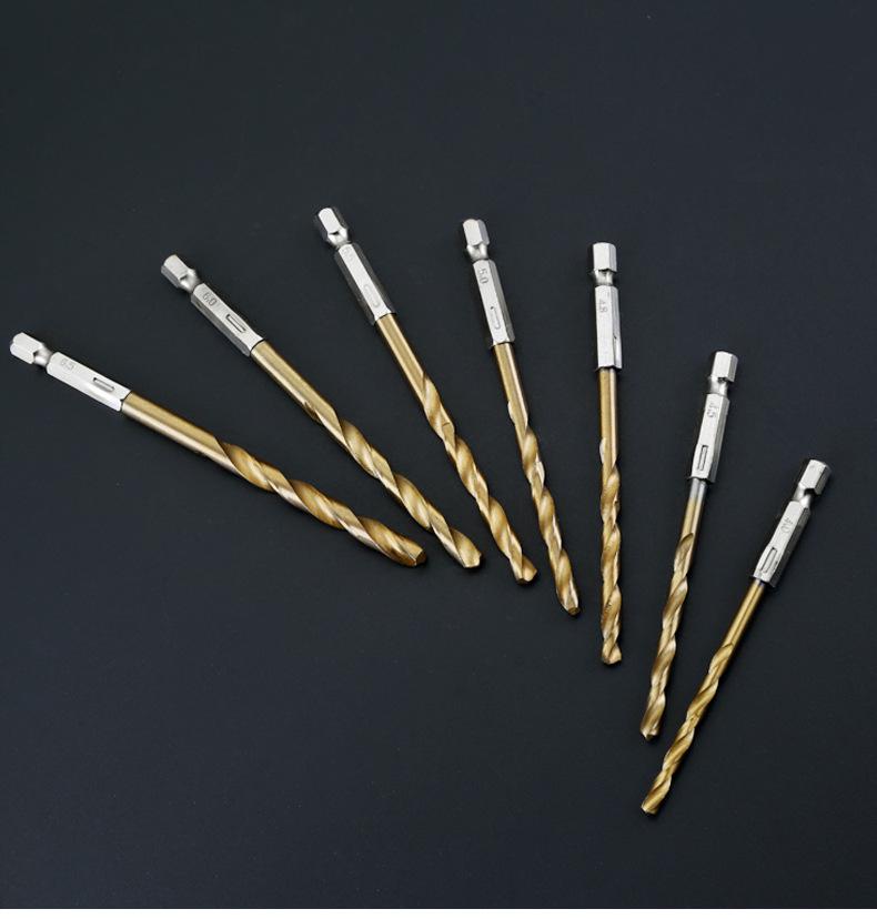 6.35mm Hex Shank Twist Drill Bit Set for Electric Screwdrivers and Pneumatic Tools