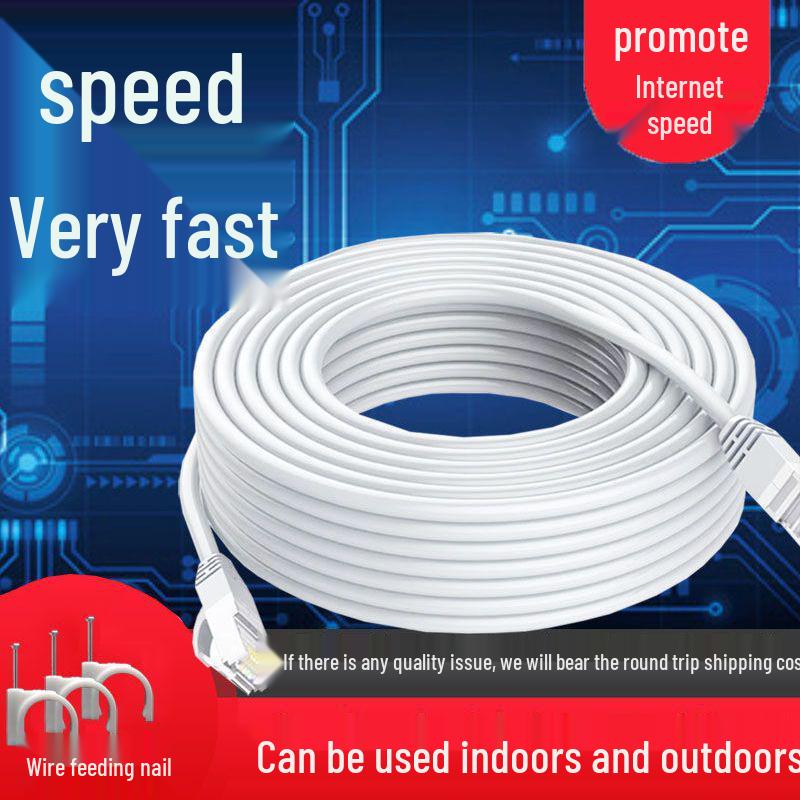 Cat5e High-Speed Gigabit Network Cable with RJ45 Connectors - Available in 1m, 20m, 30m, 150m Lengths, for Home and Computer Use