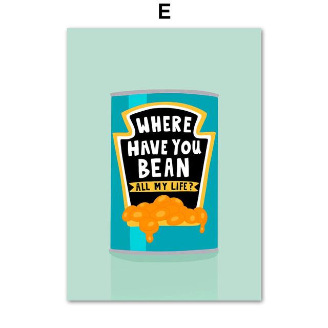 Tropische Pflanzen Daisy Vase Pizza Kaffeetasse Essen Abstrakte Poster Drucke Wand Kunst Leinwand Bilder Boho Küche Wohnzimmer Dekor Kein Rahmen