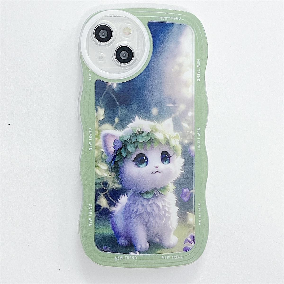 

Милый питомец, маленький белый кот, маленький белый кролик, мягкий чехол из ТПУ, модный чехол для телефона для iPhone, Samsung Vivo, Xiaomi Oppo Xiaomi Redmi 9A синий