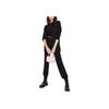 Armani Exchange Fw22 Solid Slim Fit Knit Jogger Pants Women bottoms Black 6LYP1B-YMH6Z-11200