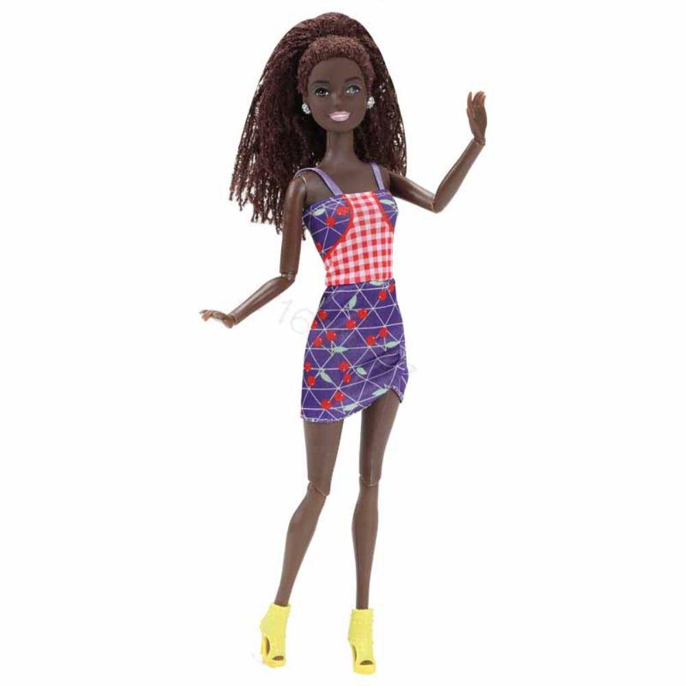 Black Skin African Girl Princess Doll Brown Hair Black Princess Doll Kids Toys