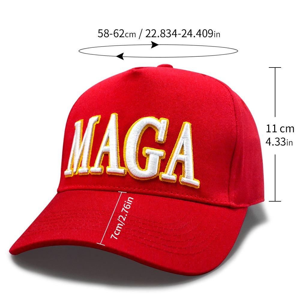 MAGA Hat Embroidered USA Election Baseball Cap Adjustable Patriotic Hat Make America Great Again CAP