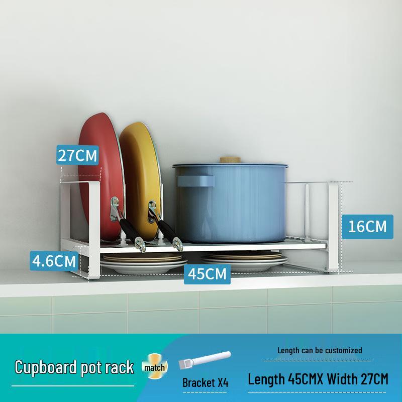 

Kitchen Cabinet Pot and Dish Storage Rack