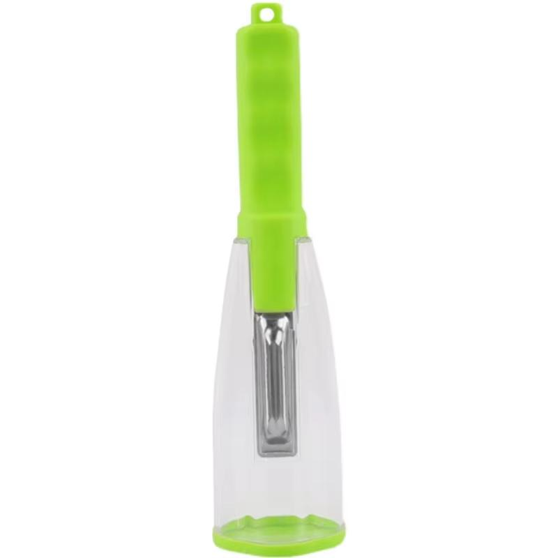 Manual Anti-Splash Fruit and Vegetable Peeler with Storage Box Household Kitchen-Specific PP Plastic Peeler