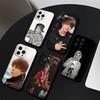 J-Justin B-Bieber Pouzdro na telefon Pro IPhone 17,16,15,14,13,12,11 Plus,Pro,Max,XR,XS,X,7,8 Plus,Mini Černý Silikon Měkký