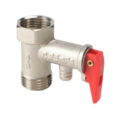 Electric Water Heater Safety Valves 1/2Inch Coppers Pressure Relief Valves Single Way Check Valves Accessories Enduring
