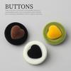 5pcs Double Pin Trend Flocking Buttons Colored Velvet Buttons Resin Buttons Men'S And Women'S Coats Windbreakers Pajamas Coat Buttons