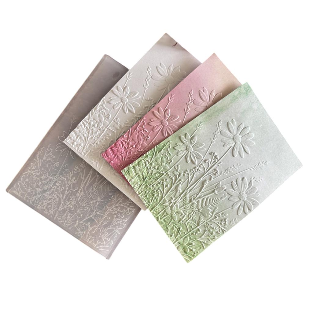 Textured Embossing Folder Butterfly Flower Tree Embossing Stencils Textured Scrapbooking Templates for Card Making