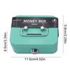 Portable Small Lock Box Security Safe Lock Boxes Mini Metal Cash Box Money Bank Metal Coin Bank Security Box Sturdy Cash Box