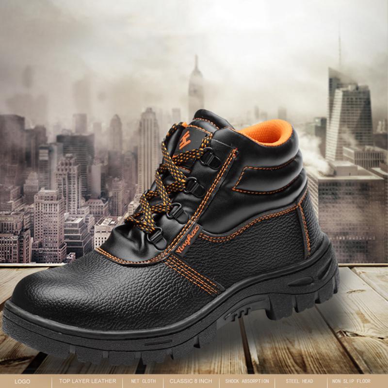 Water Proof Men Boots Comfortable Work Shoes Safety Shoes With  Anti-smash Sneakers Puncture-proof Non Slip Shoes
