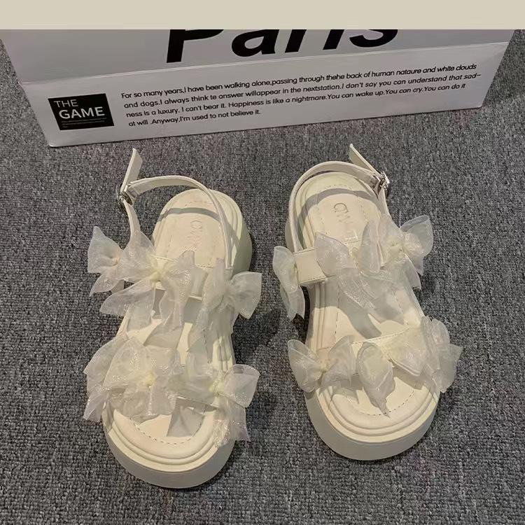 

Босоножки на платформе женские лето 2024 новый лук французская ретро повседневная юбка римские пляжные туфли 35