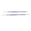2pcs Lash Perm Tool Double Hd Stainless Steel Bamboo Joint Shape Handle Lash Eyebrow Perm Separator Tool