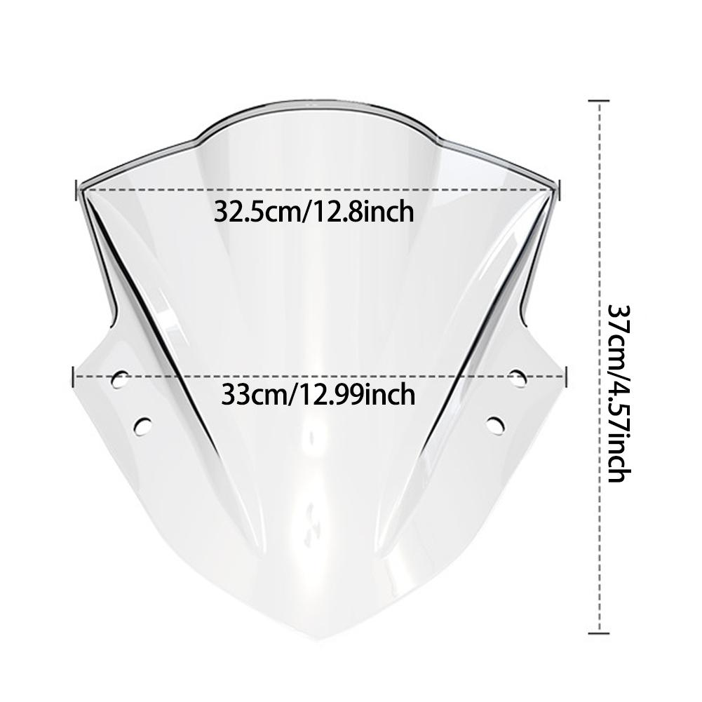 Motorcycle Windscreen Windshield Fairing Shield Sport Wind Protection For Kawasaki Ninja 250/EX300R/ZX300/Ninja Series 2013-2017
