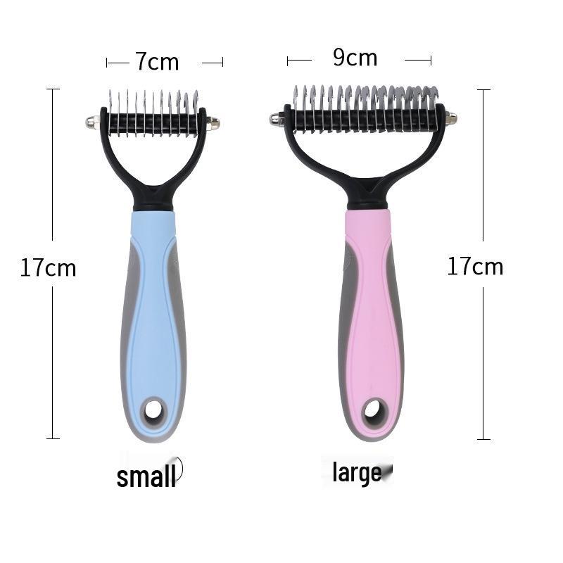 Double-Sided Stainless Steel Pet Detangling Grooming Comb