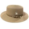 Flat Cap Straw Hat For Women Straw Flat Hat Straw Panama Hat Summer Hat Wide Summer Sunhat Pork Pie Hat Sunscreen Hat