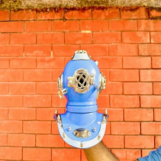 Kleine Taucherhelme von Royal Handicraft, 15,24-cm-Taucherhelme, nautische Tischtaucherhelme sowie Büro- und Heimdekoration