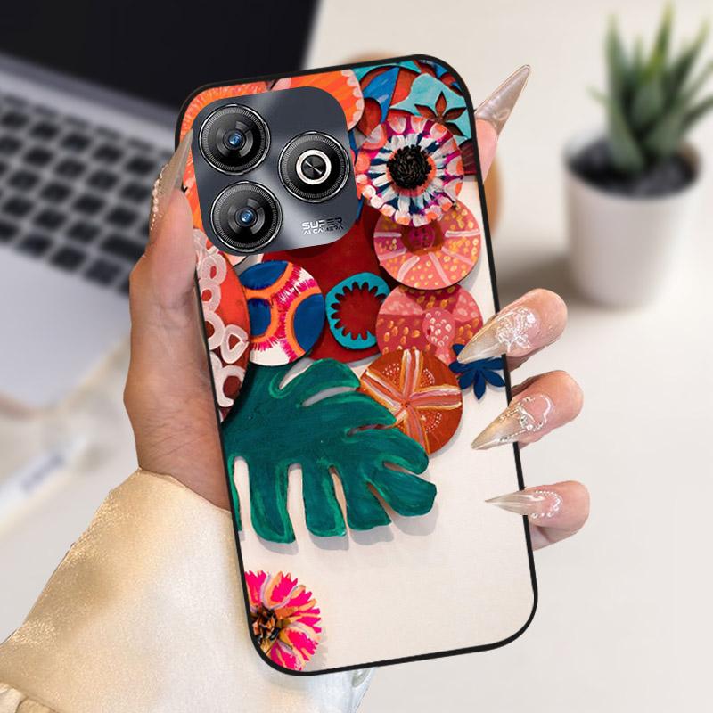 For ZTE Blade A75 4G Case Fashion Cool Animals Printed Silicone Soft TPU Phone Cover For ZTE Blade V60 Smart 4G Fundas V60Smart