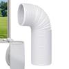 Portable Ac Exhaust Hose Coupler Portable Ac Exhaust Hose Connector Fit 5.1in 5.9in Diameter Vent Tube Coupler for Garage Indoor