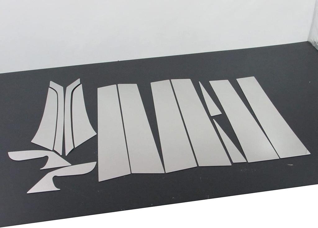 BRIGHTZ Biante CC Series Stainless Steel Pillar Panels Visor Set Ultra-Mirror (No Required) 14-Piece [PIL-SIL-286]