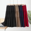 Women's High-waisted Pleated Half-body Skirt Summer Cover Crotch Niche Sense Temperament Thin Big Yards Half-skirt A Word Long Skirt