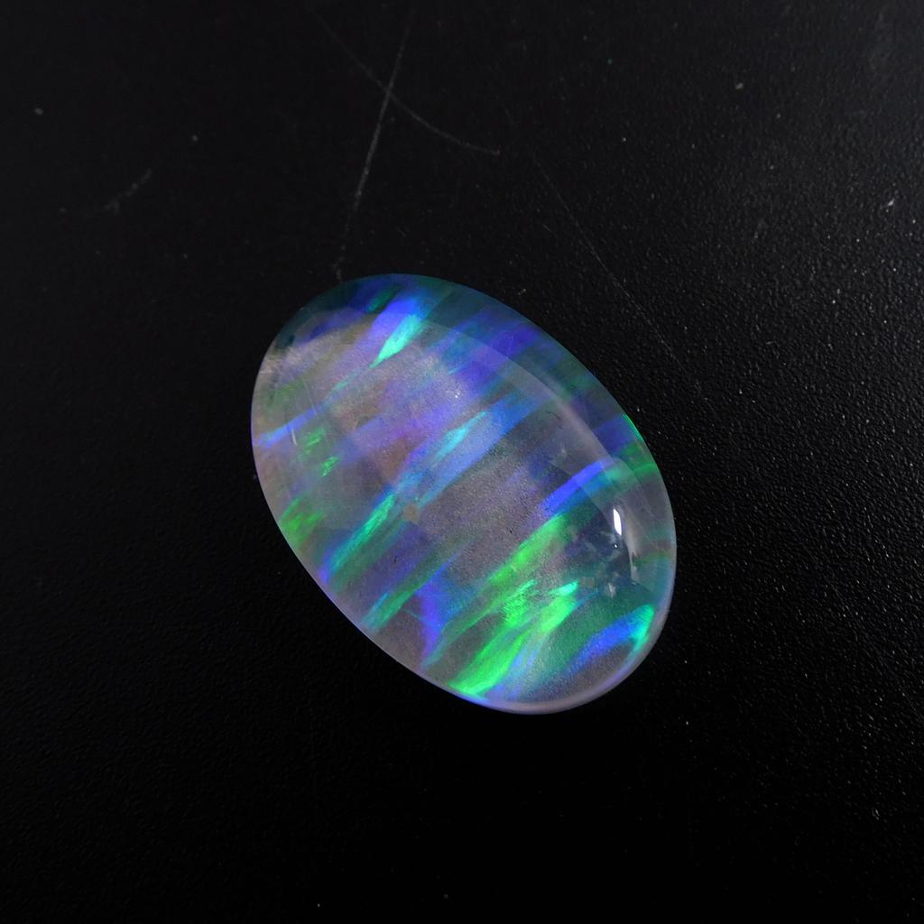 Lab-Created Opal Loose Gemstone Boulder 22.35 ct Multi Color Oval Cut October Birthday Birthstone