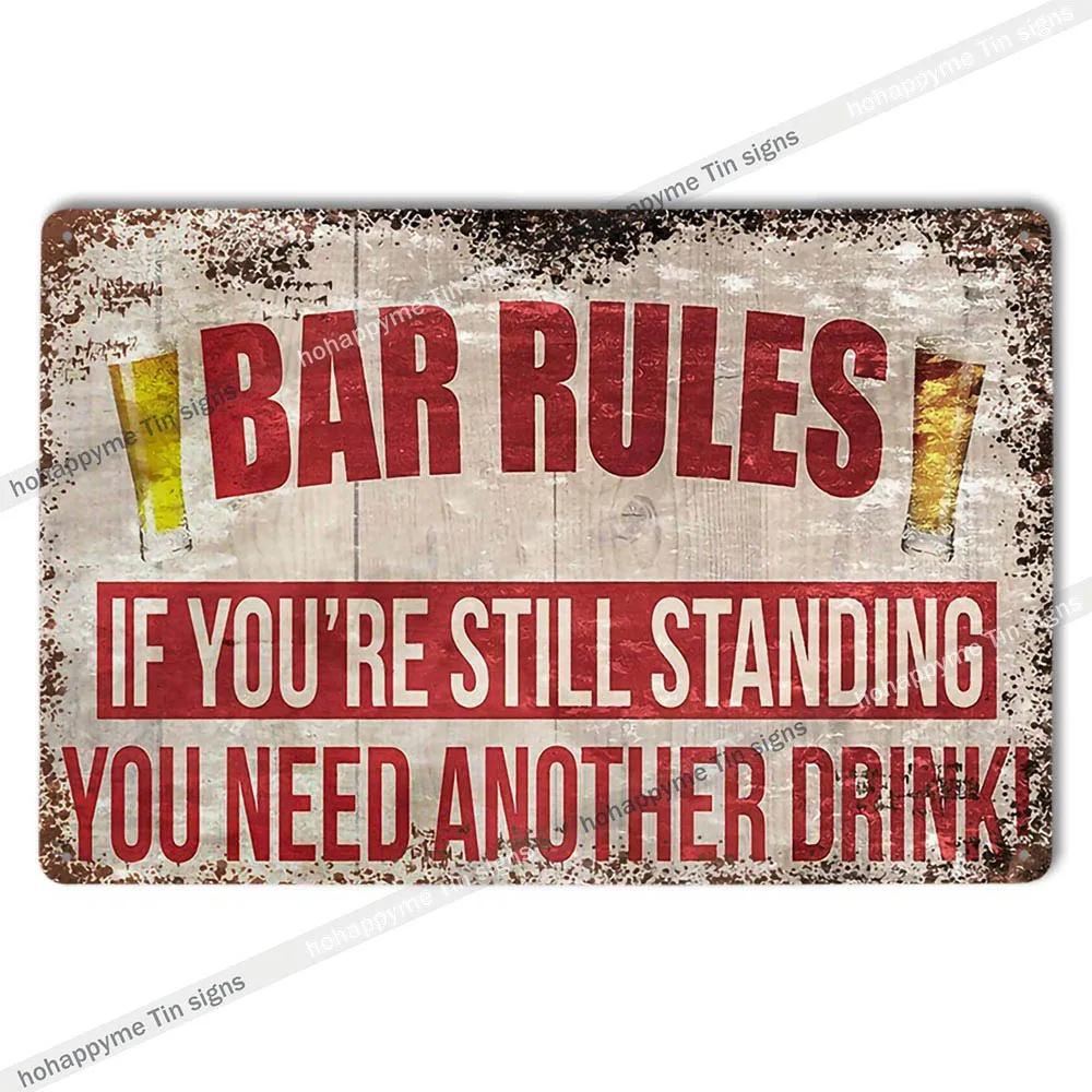 Retro Collectible Beer Tin Sign Metal Plaque Man Cave Garage Shed Decoration - 8x12in 20x30cm