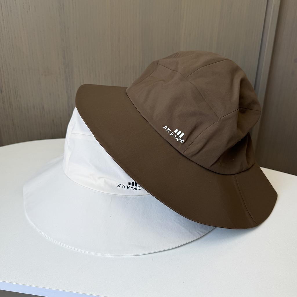 New Big Head Circumference Bucket Hat Men's and Women's Summer Thin Sunshade Sunscreen Basin Hat Outdoor Drawstring Quick Drying Mountaineering Hat