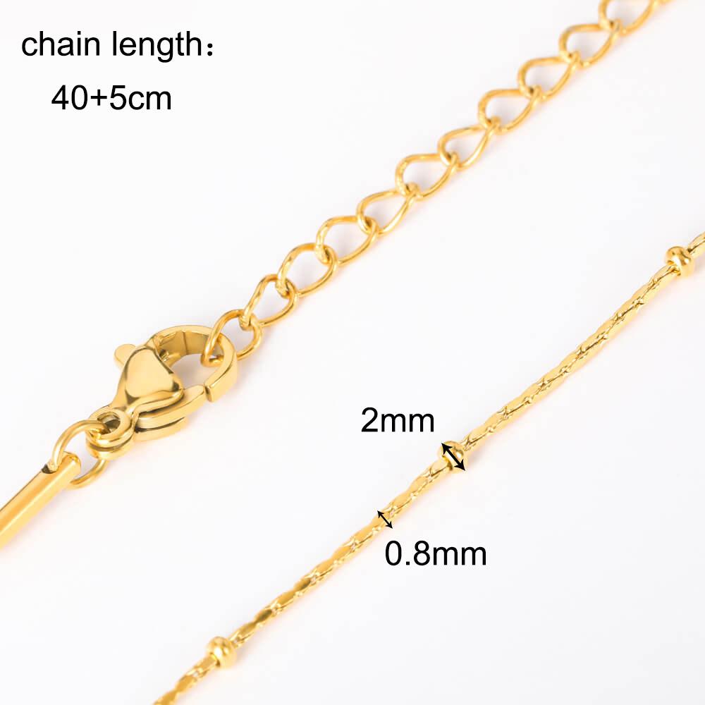 

10pcs/Lot 45cm Stainless Steel Golden/Silvery Color 304 Chains Necklace Women Jewelry Making Accessories DIY Handmade Supplies Gold-color