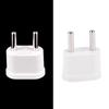 2X White Travel Charger Wall AC Power Plug Adapter Converter US USA to EU Europe