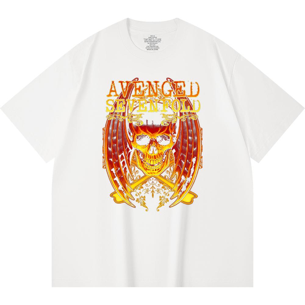 230 g/m² 100% Baumwolle Heavy Metal T-Shirt Rockband Beliebte Musik Druck Unisex Schweres Baumwoll-T-Shirt