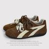 Galoa Rose Has The Same Joint Soft Leather German Training Shoes For Women'S Retro Forrest Gump Racing Sports Casual Shoes